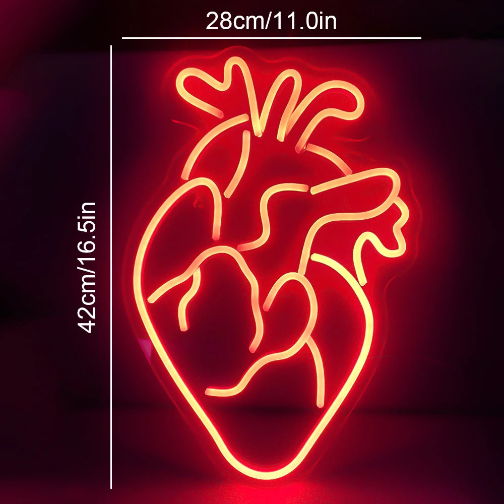 Herz 5V USB LED Neon Schild - Preisgünstig