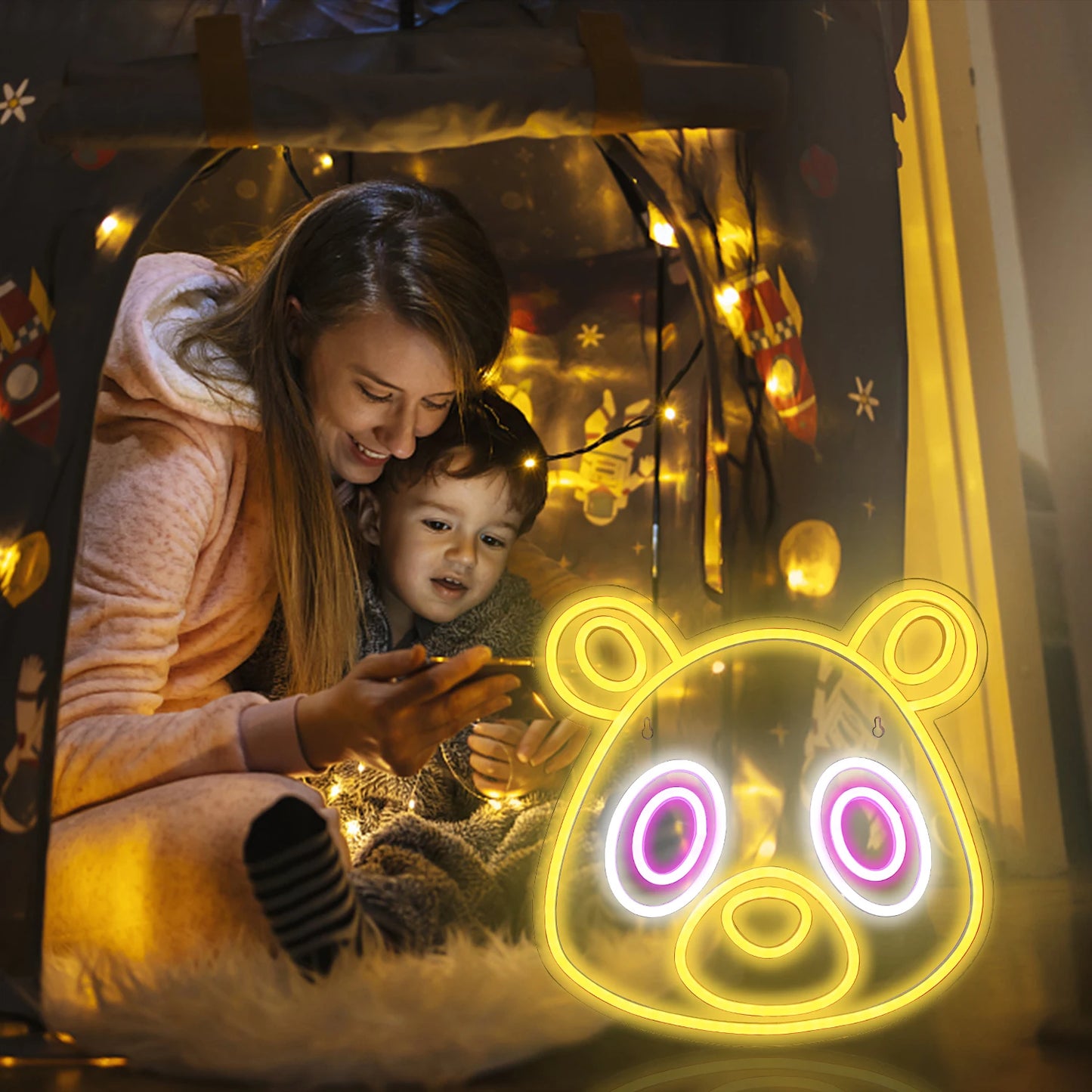 Bear Anime 5V USB LED Leuchtschild - Preiswert