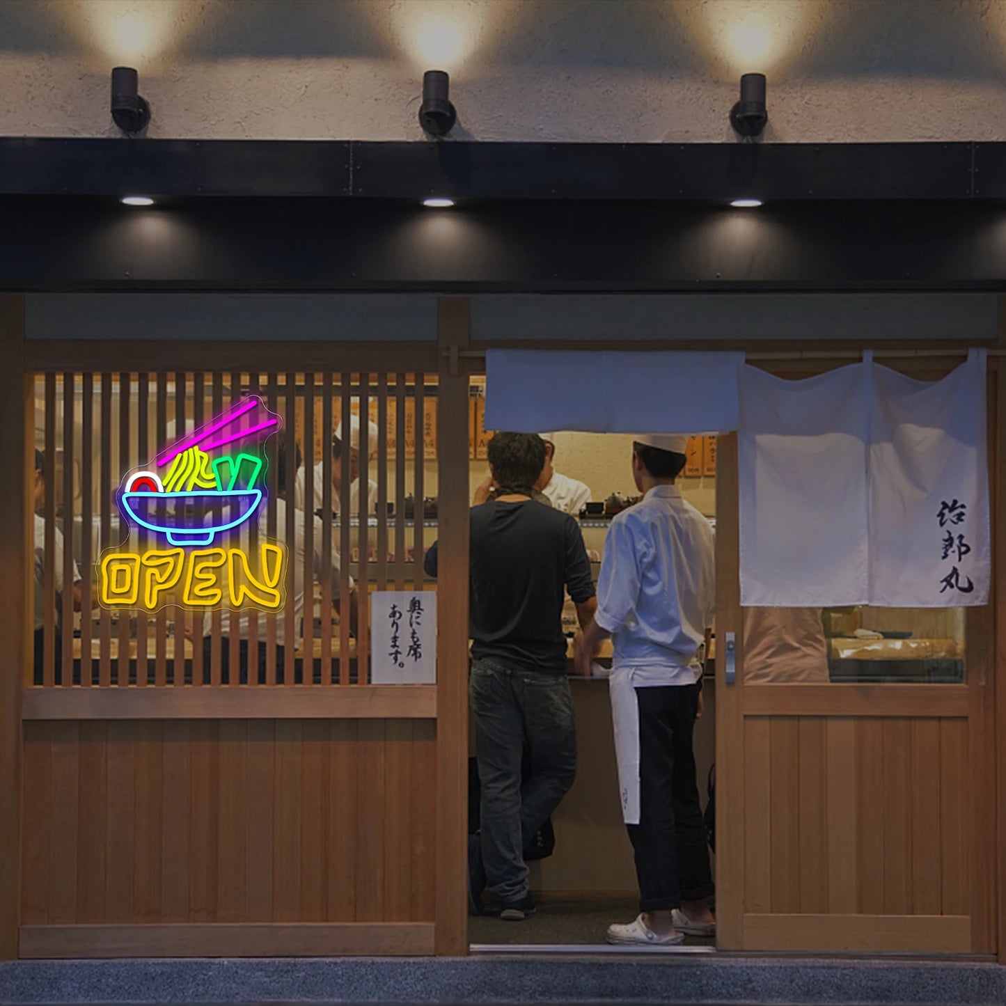 Open Ramen 5V USB LED Leuchtschild - Preisgünstig