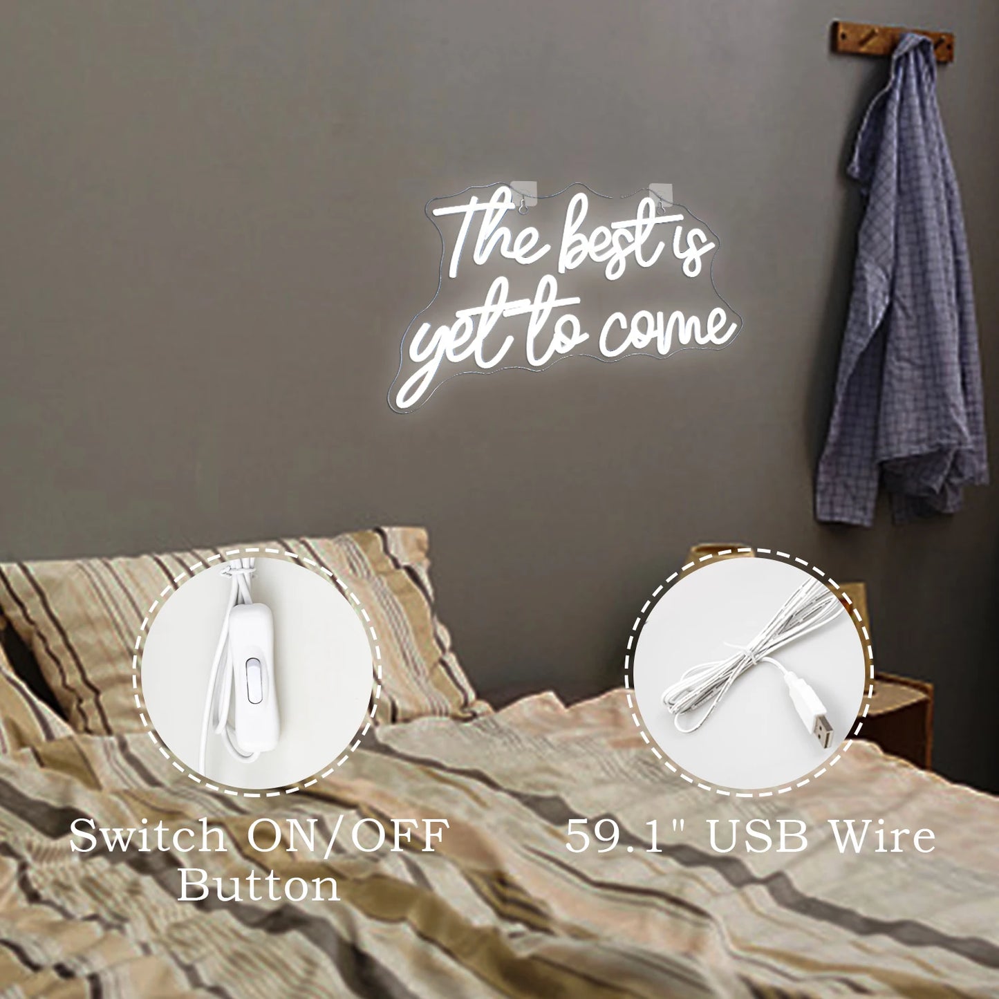 The Best is Yet to Come 5V USB LED Neonschild - Preisgünstig