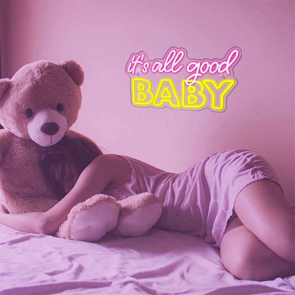 It's All Good Baby 5V USB LED Leuchtschild - Günstige Option