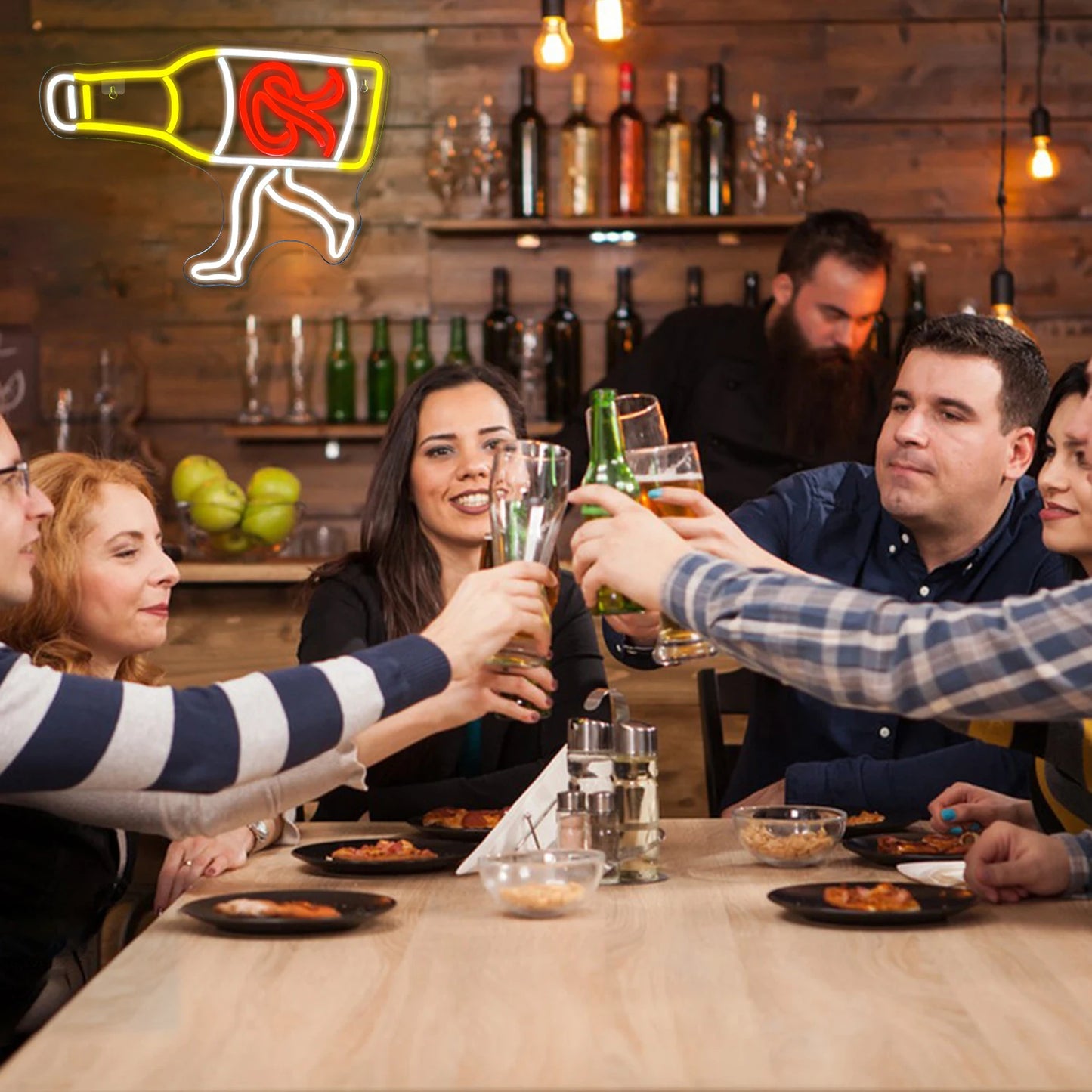 Bier LED 5V USB LED Leuchtschild - Budgetfreundlich