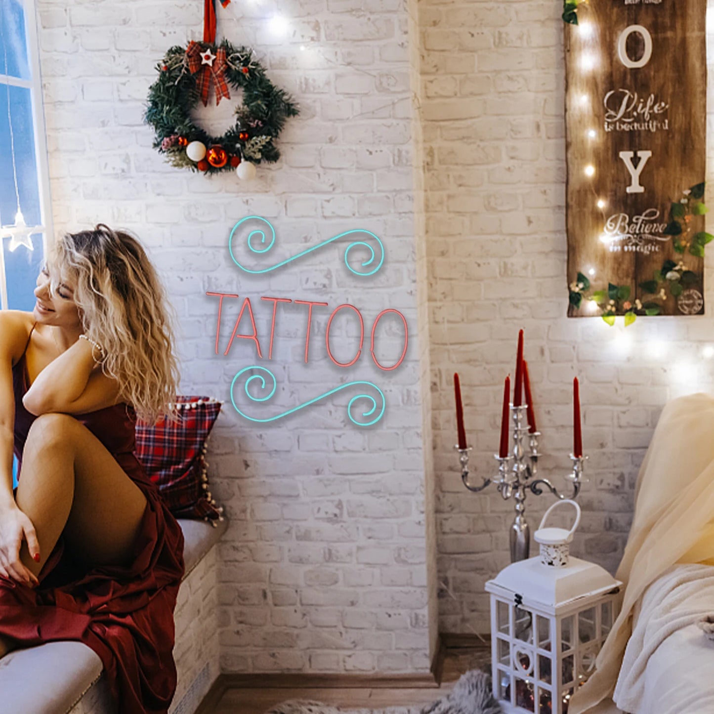 TATTOO 5V USB LED Leuchtschild - Kostengünstig