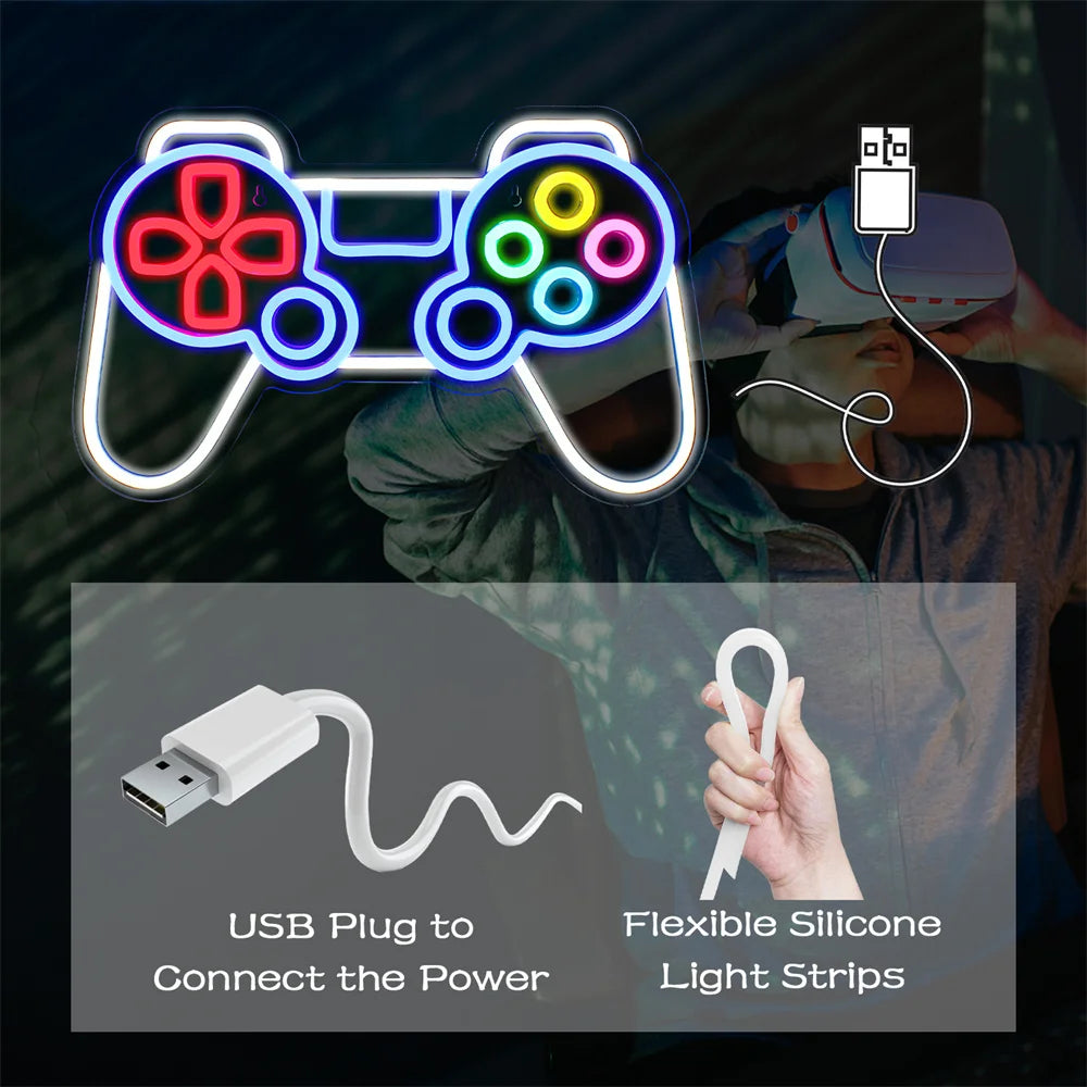 Gamer 5V USB LED Leuchtschild - Preisgünstig
