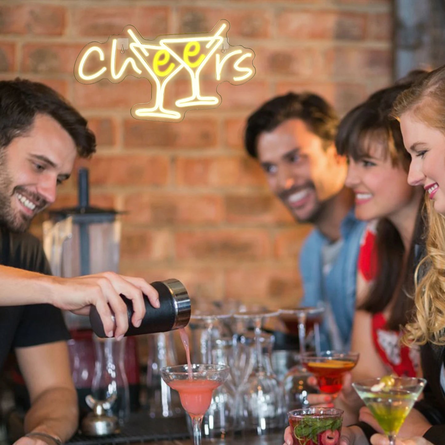 Cheers 5V USB LED Leuchtschild - Preisgünstig