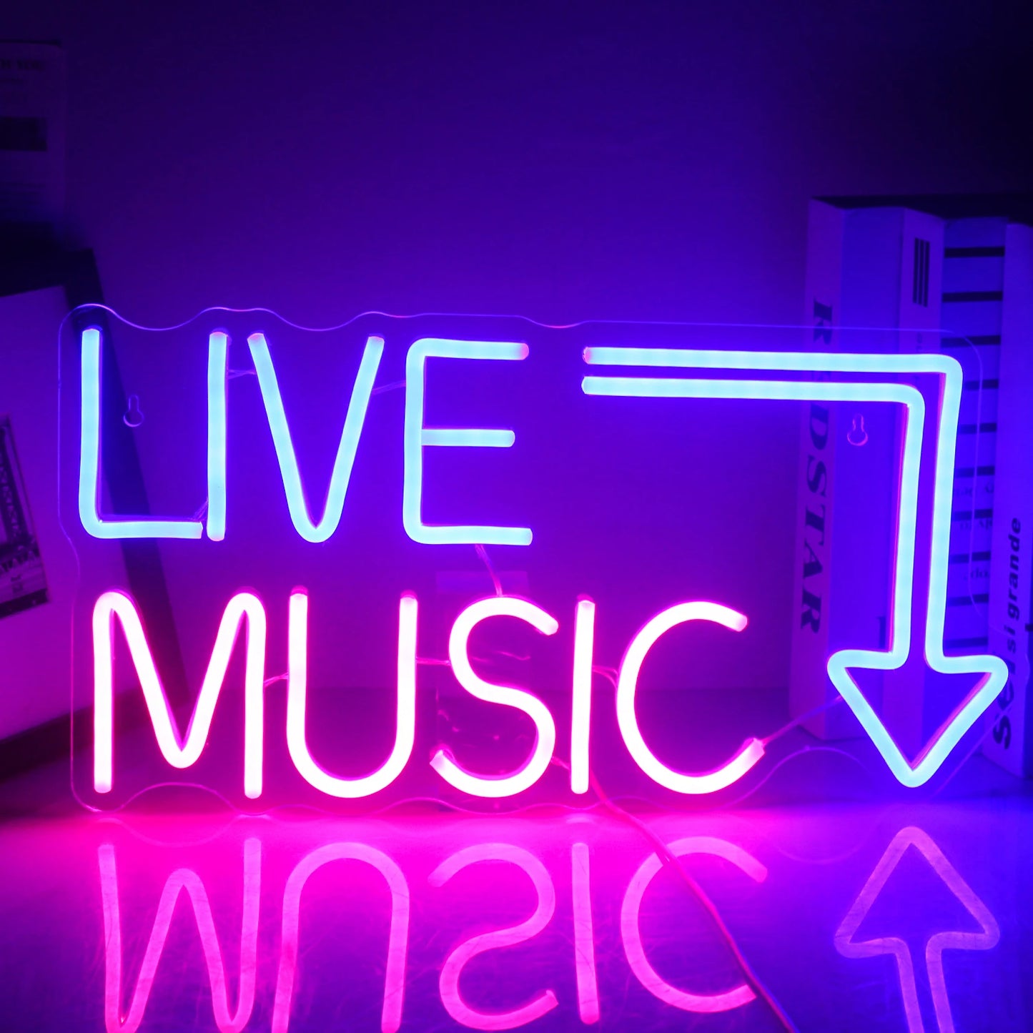 Live-Musik 5V USB LED Leuchtschild - Preiswert
