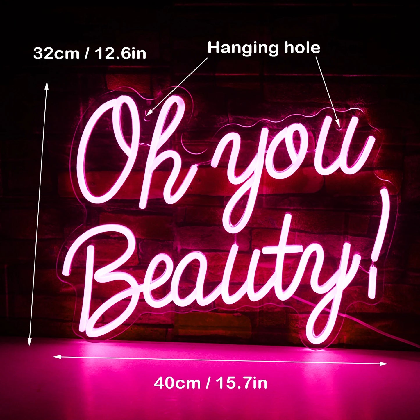 Oh You Beauty 5V USB LED Leuchtschild - Preisgünstig