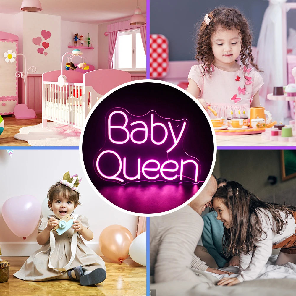 Baby Queen 5V USB LED Leuchtschild - Preisgünstig