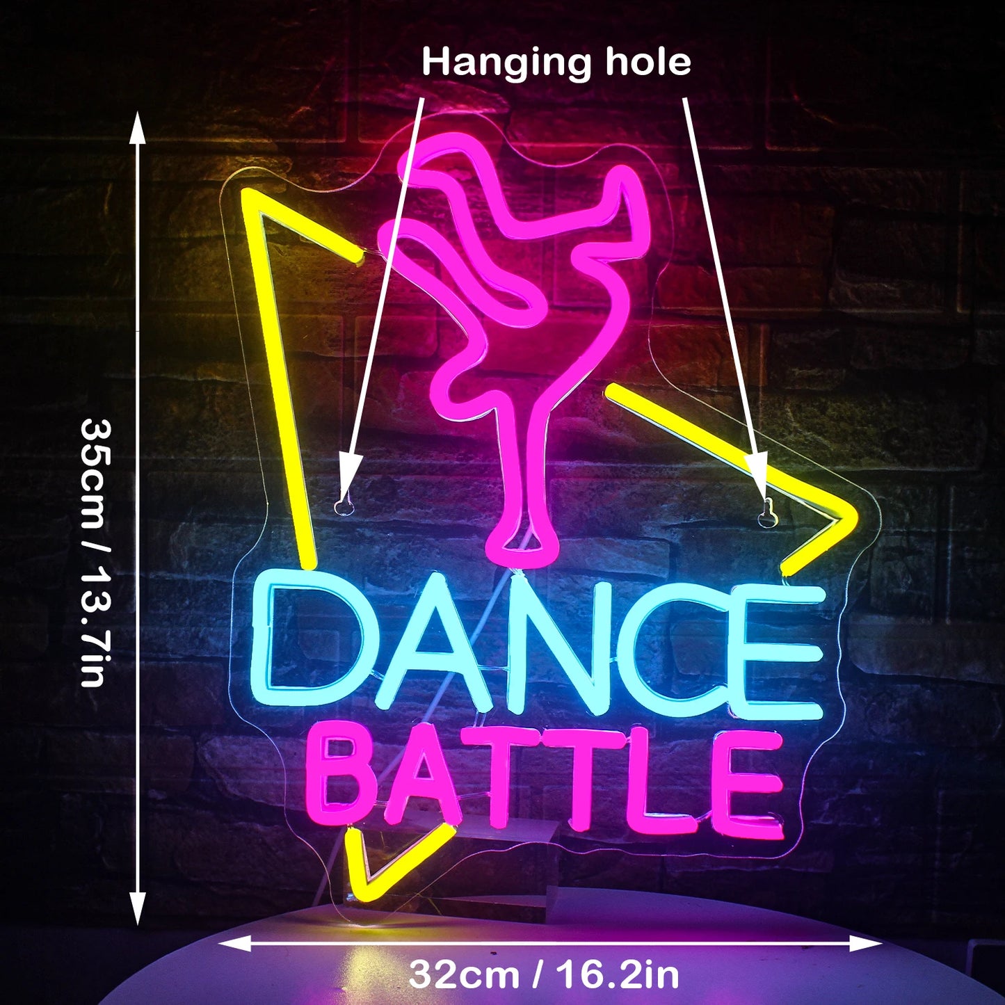 Dance Battle 5V USB LED Leuchtschild - Preiswert