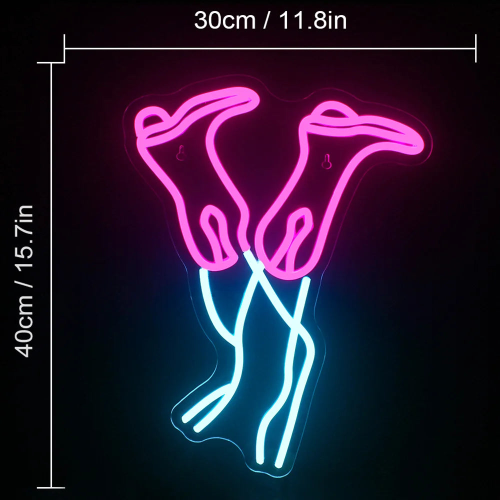 Pinker Cowboy-Stiefel 5V USB LED Leuchtschild - Preisgünstig