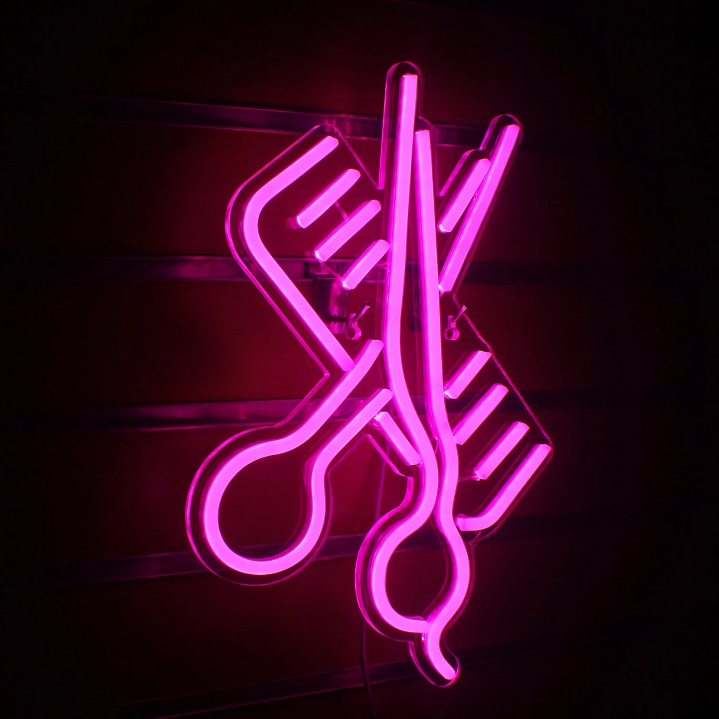 Schere Kamm 5V USB LED Leuchtschild - Preisgünstig
