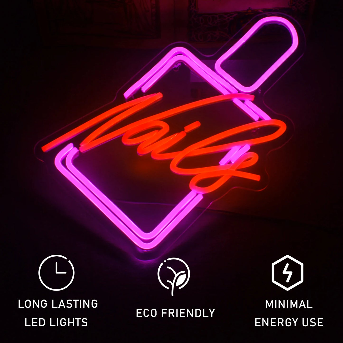 Nails 5V USB LED Leuchtschild - Preisgünstig