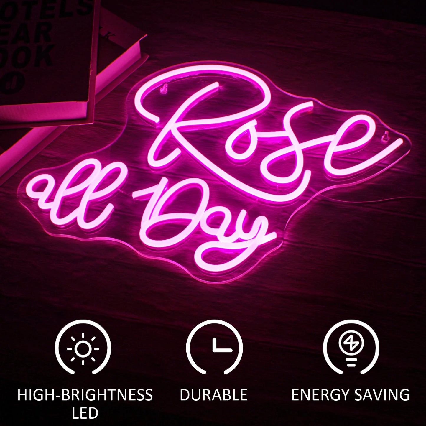 Rose all Day 5V USB LED Neon Schild - Preisgünstig