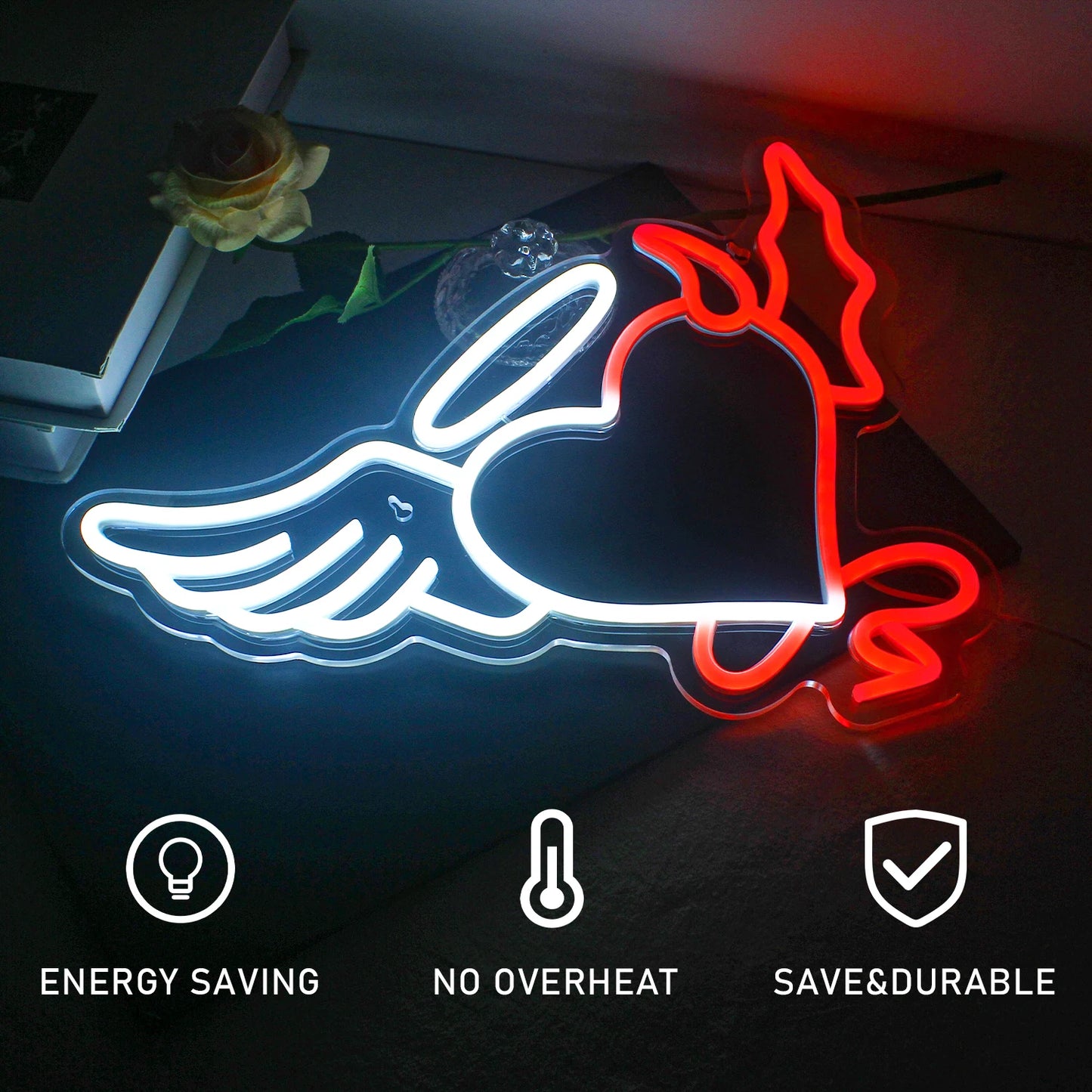 Herz 5V USB LED Neon Schild - Preiswert