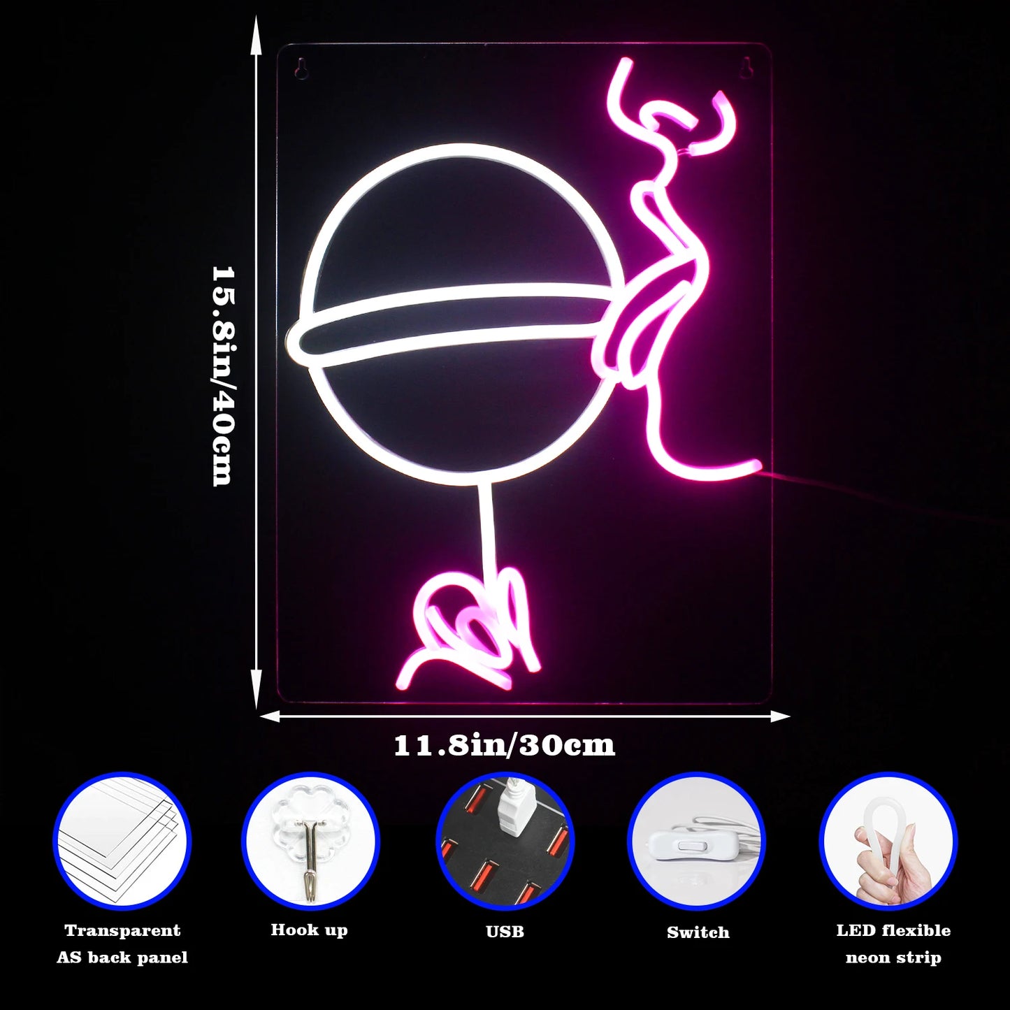 Party 5V USB LED Neon Schild - Preisgünstig