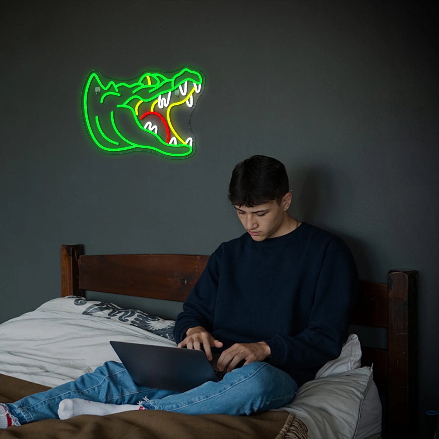 Alligator 5V USB LED Leuchtschild - Preisgünstig
