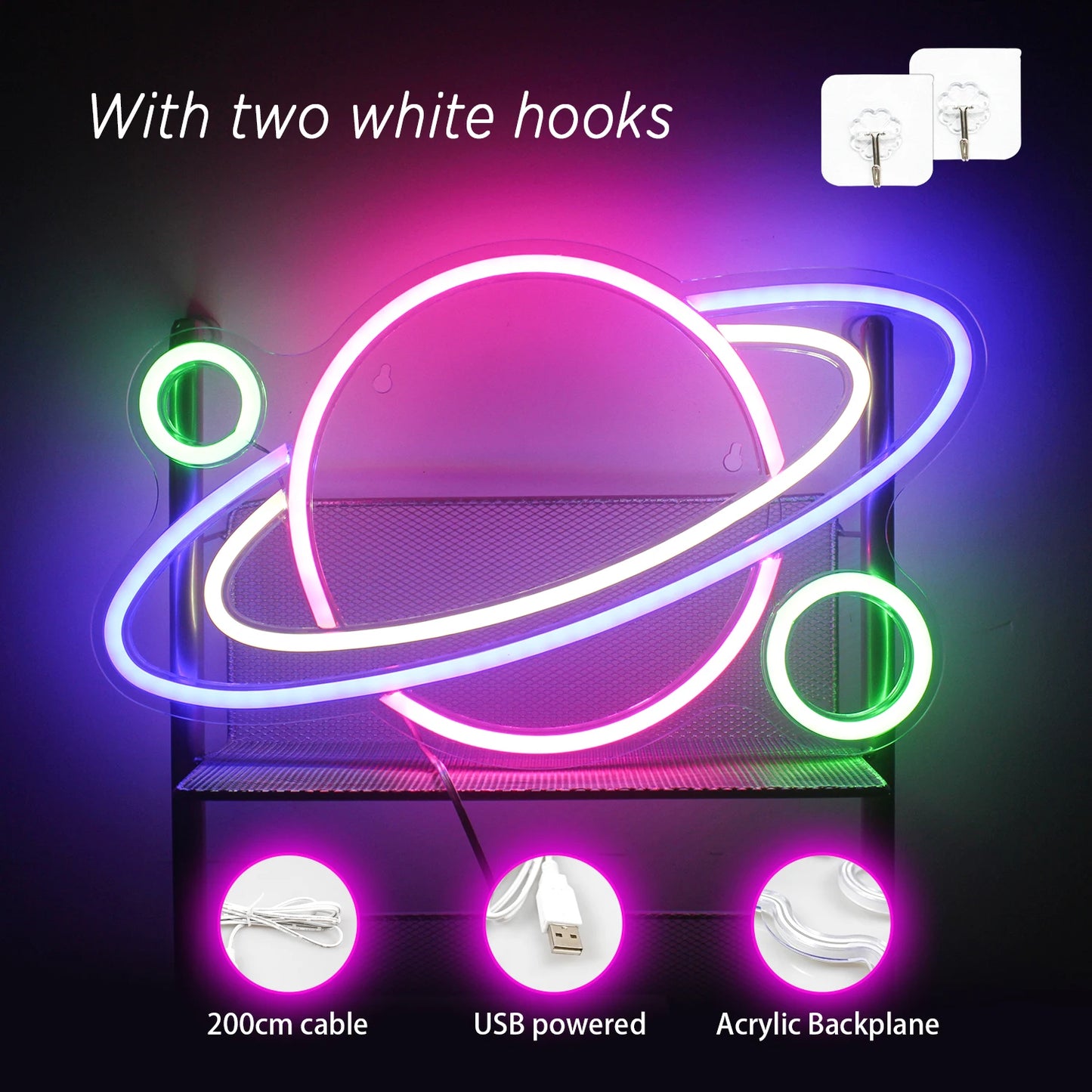 Planet 5V USB Neon Licht Werbung - Preisgünstig
