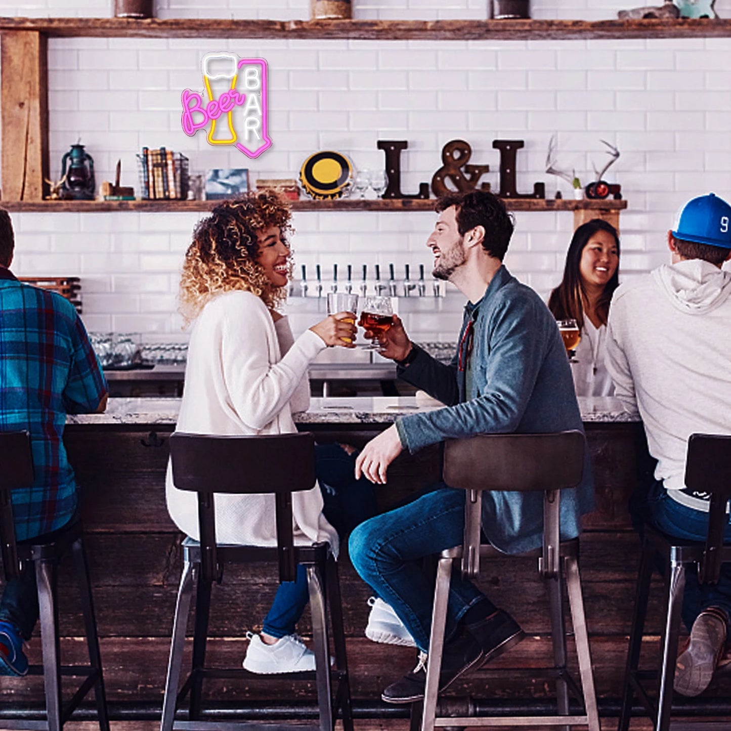 Beer Bar 5V USB LED Leuchtschild - Preiswert