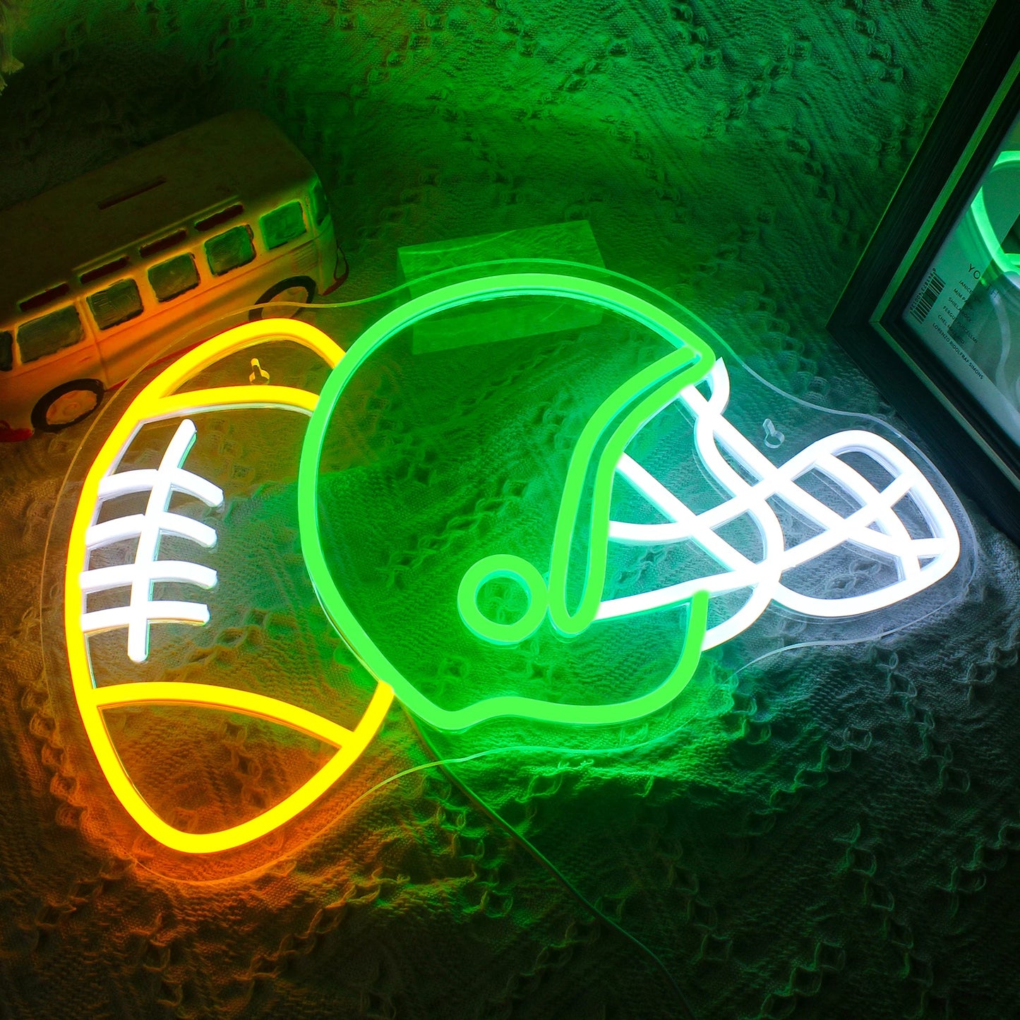 Rugby-Helm 5V USB LED Neon Schild - Preisgünstig