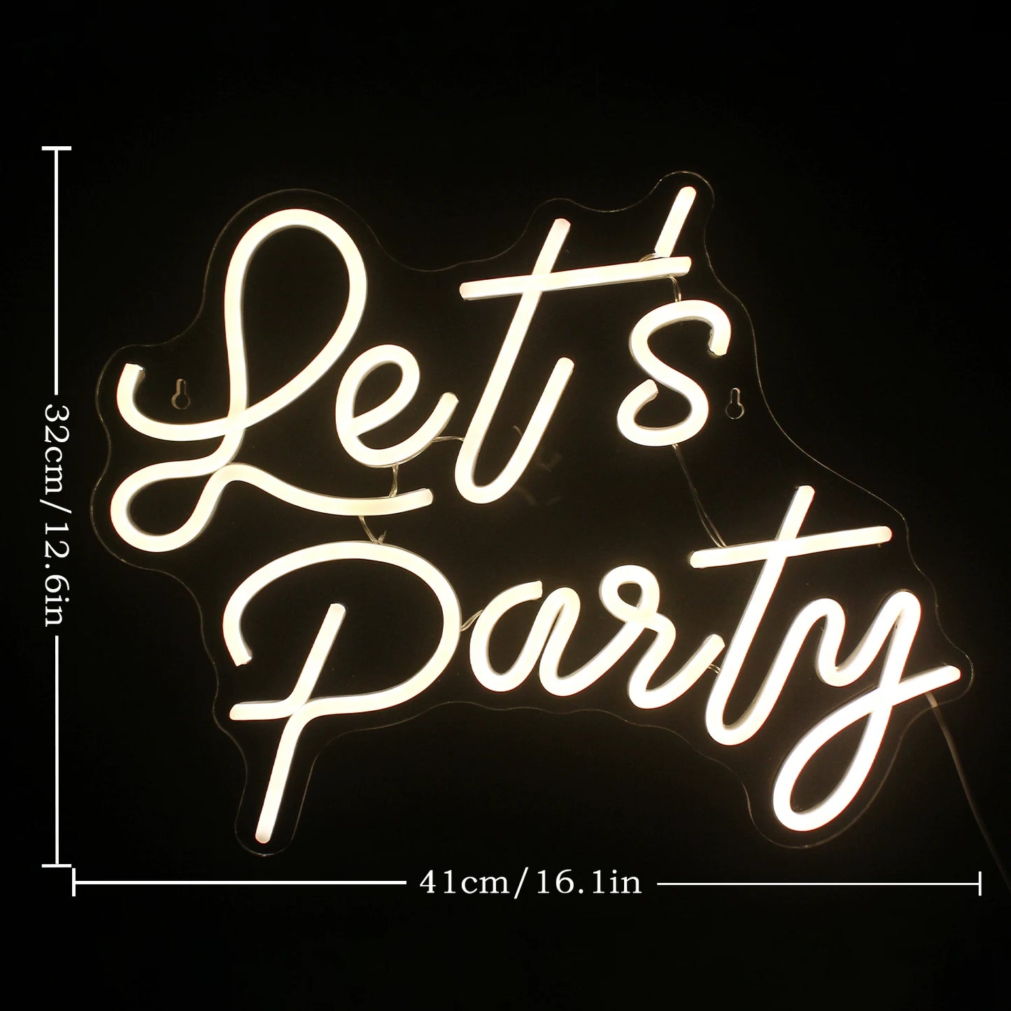 Let's Party 5V USB LED Leuchtschild - Preiswert
