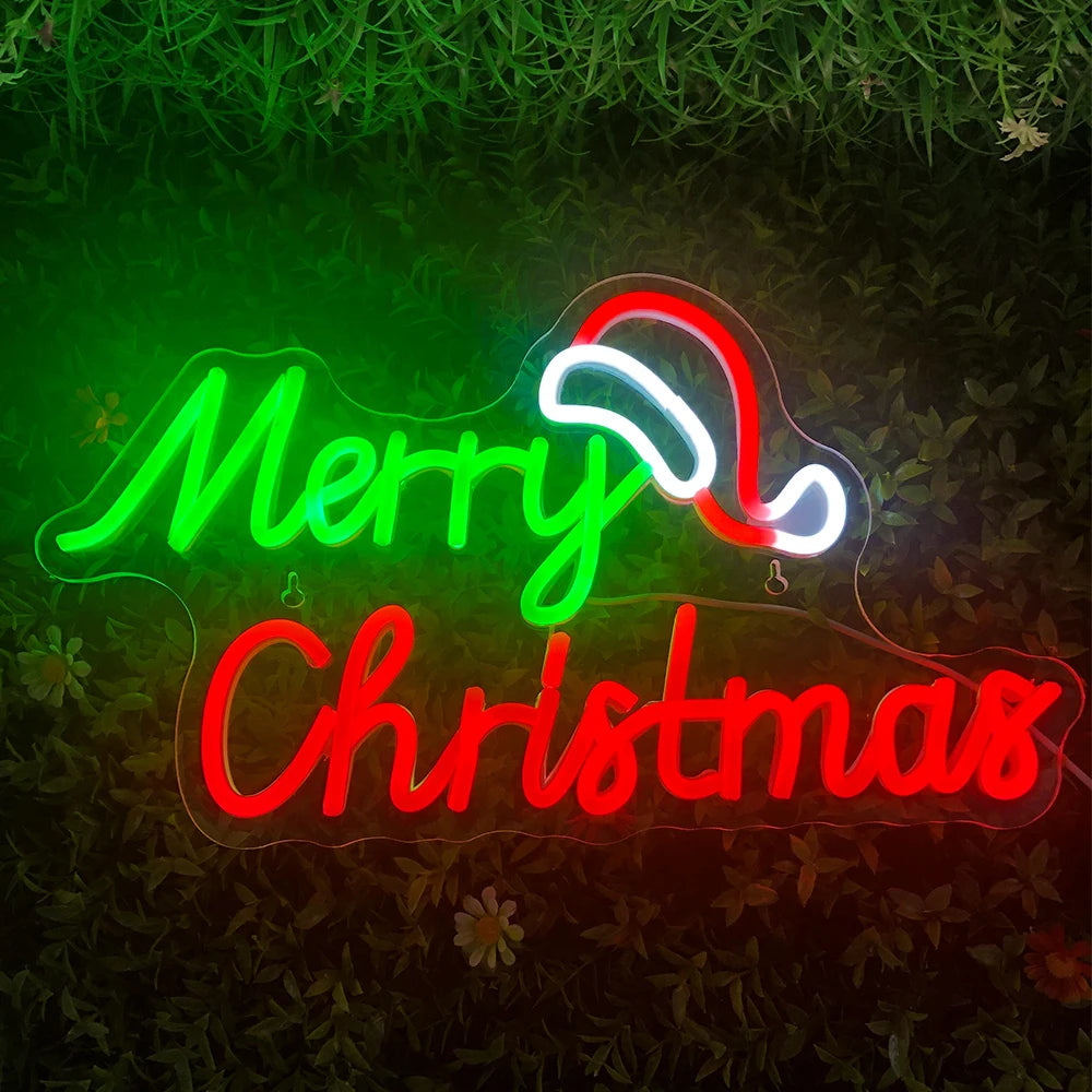 Merry Christmas 5V USB LED Leuchtschild - Preisgünstig