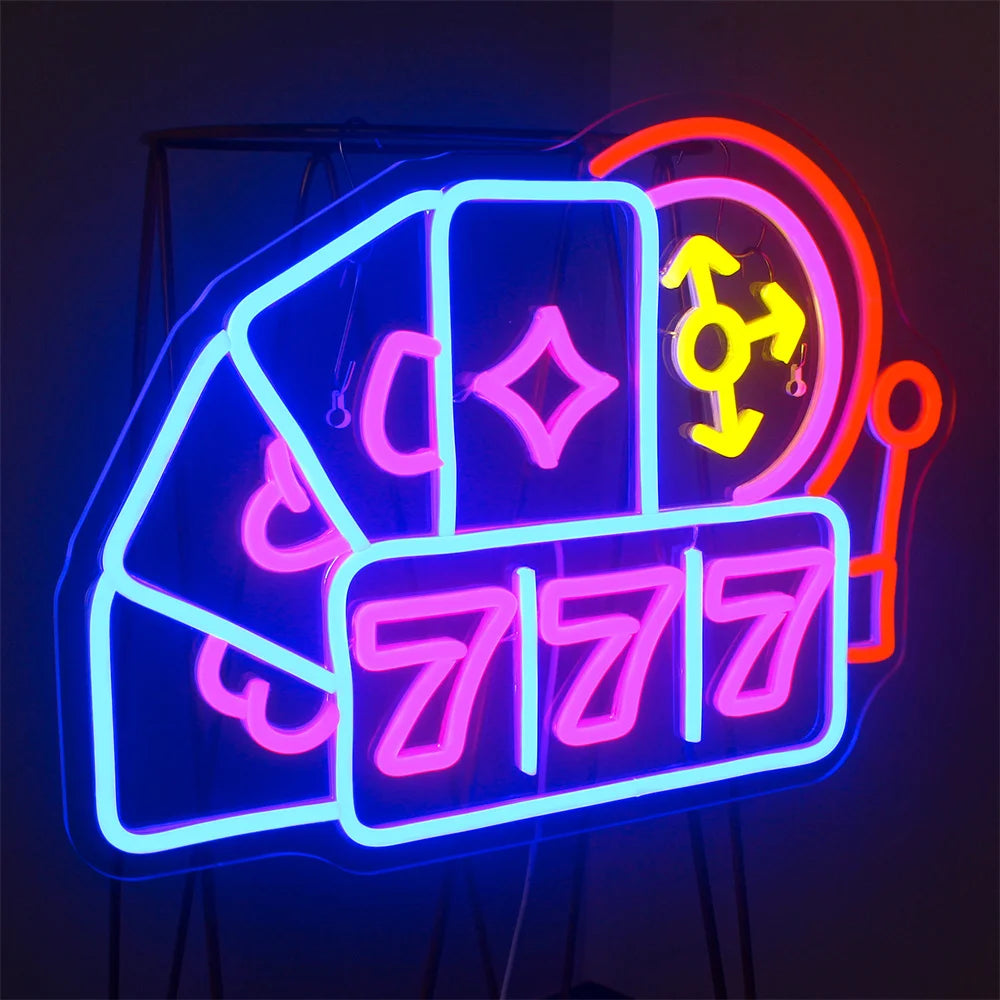 Luck 777 5V USB LED Leuchtschild - Preiswert