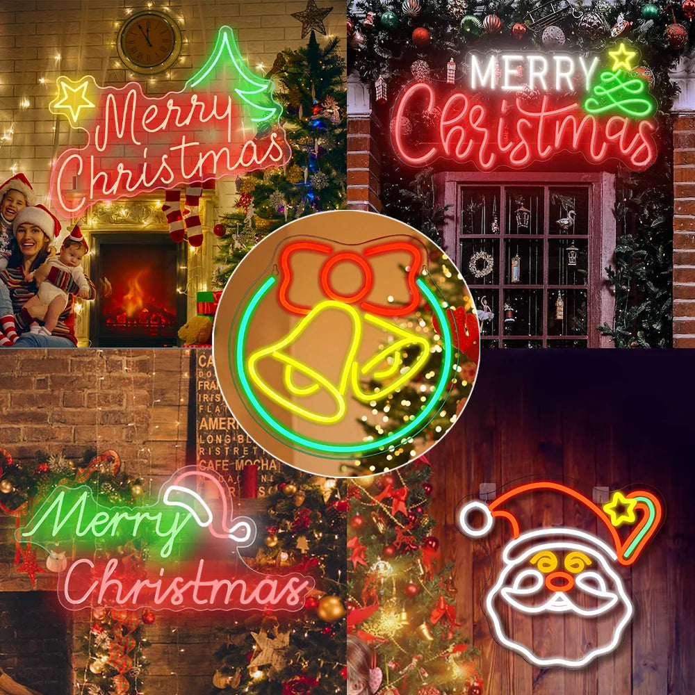 Merry Christmas 5V USB LED Leuchtschild - Preisgünstig