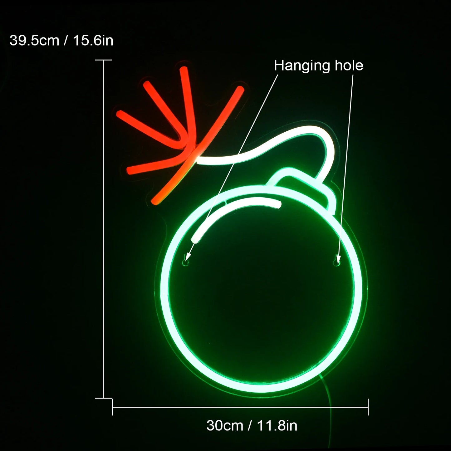 Grünes 5V USB LED Neon Schild - Preisgünstig