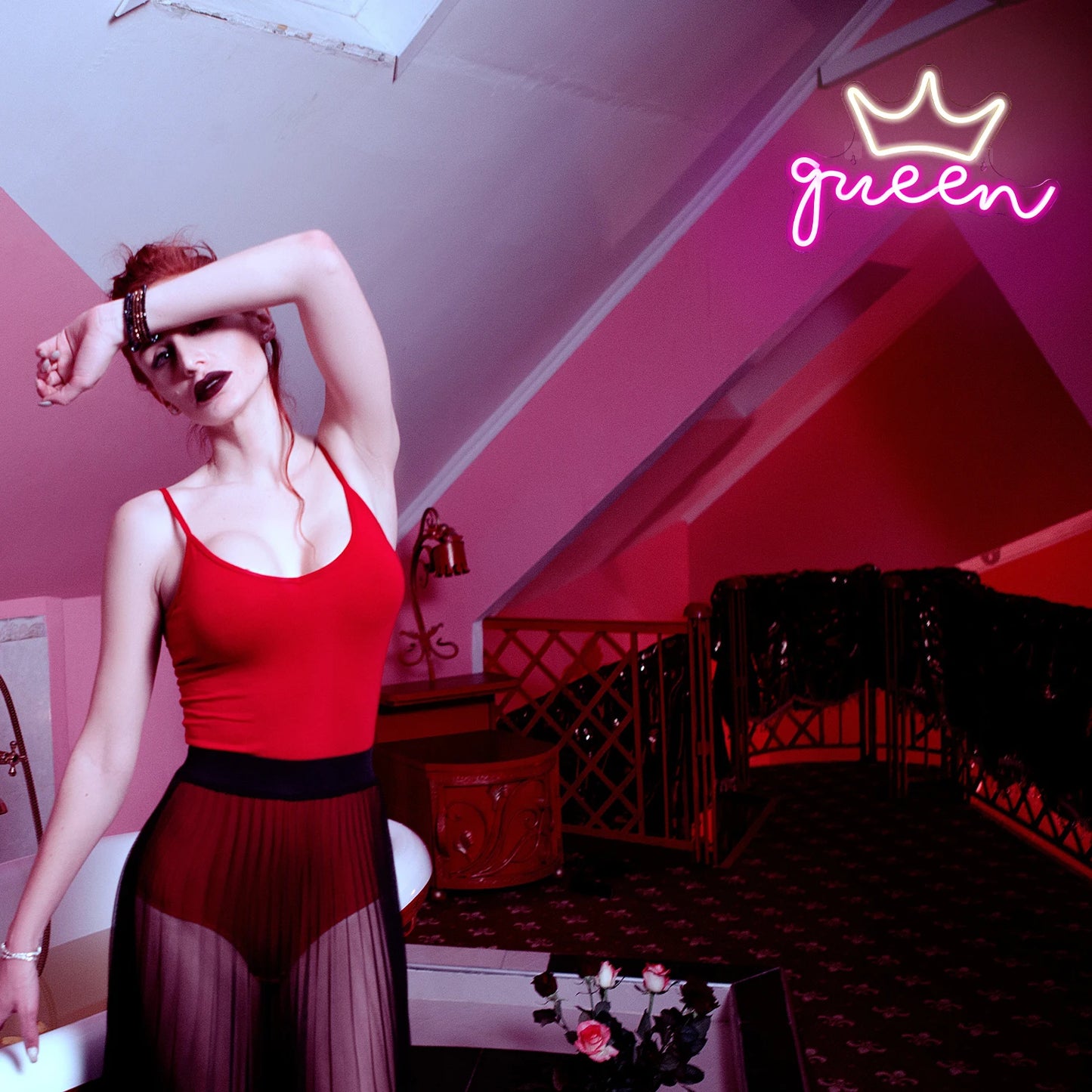 Queen 5V USB LED Leuchtschild - Preisgünstig