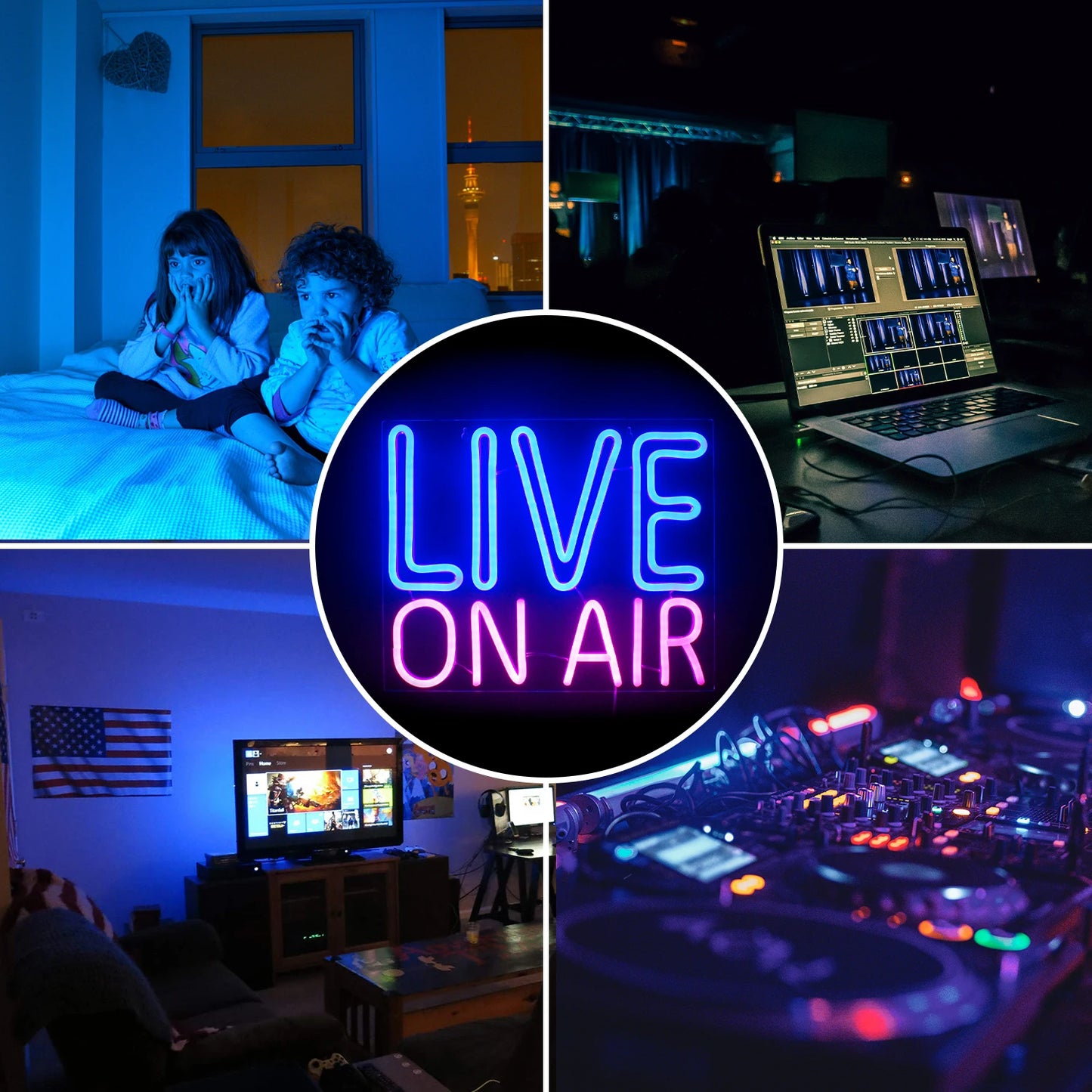 Live On Air 5V USB LED Neon Schild - Preisgünstig