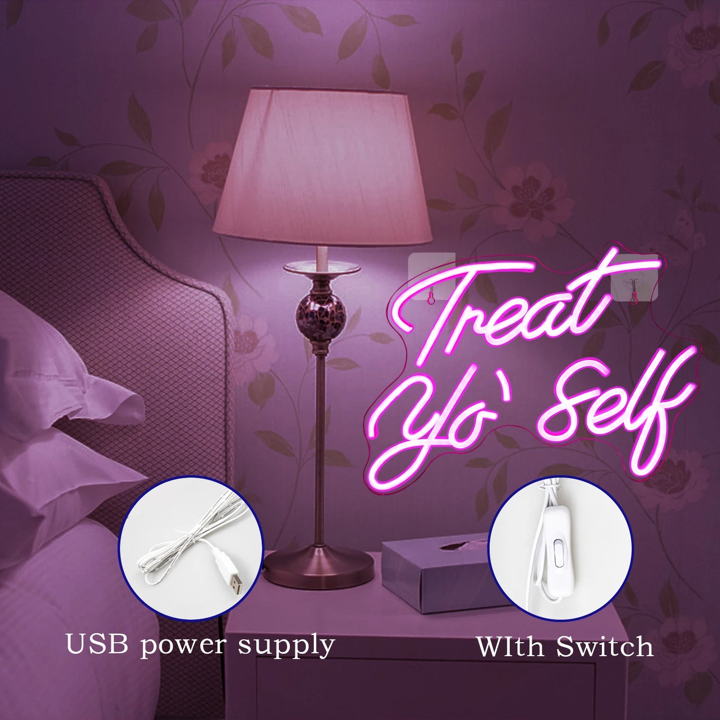 Treat Yourself 5V USB LED Neon Schild - Preisgünstig