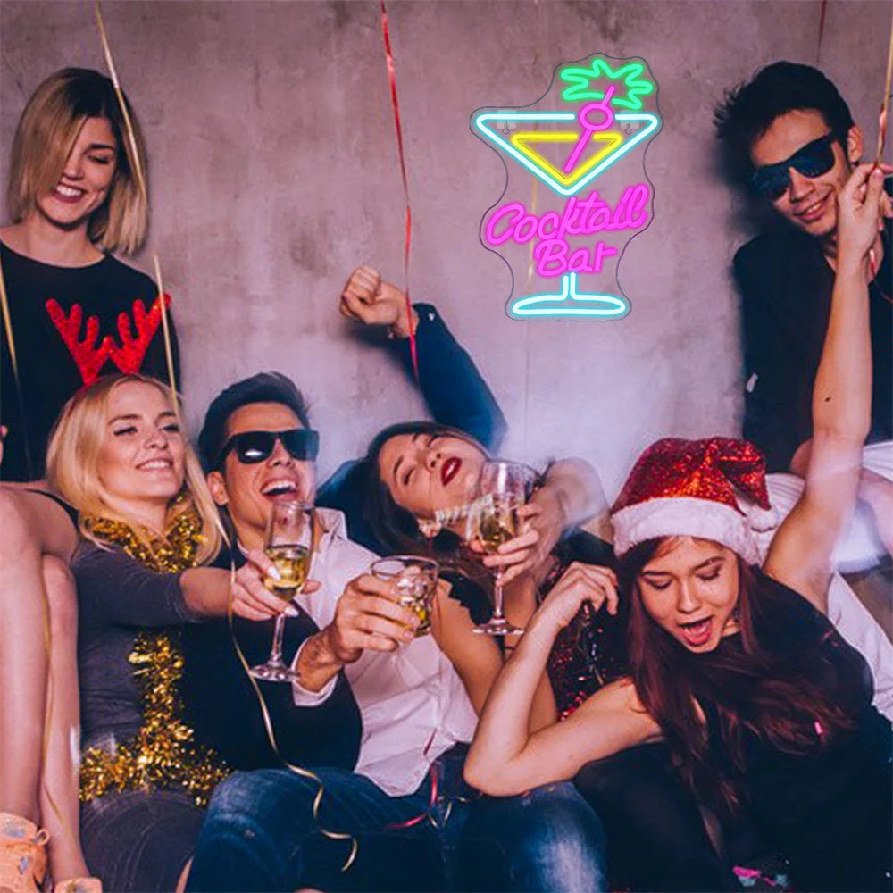 Cocktail Bar 5V USB LED Leuchtschild - Preiswert