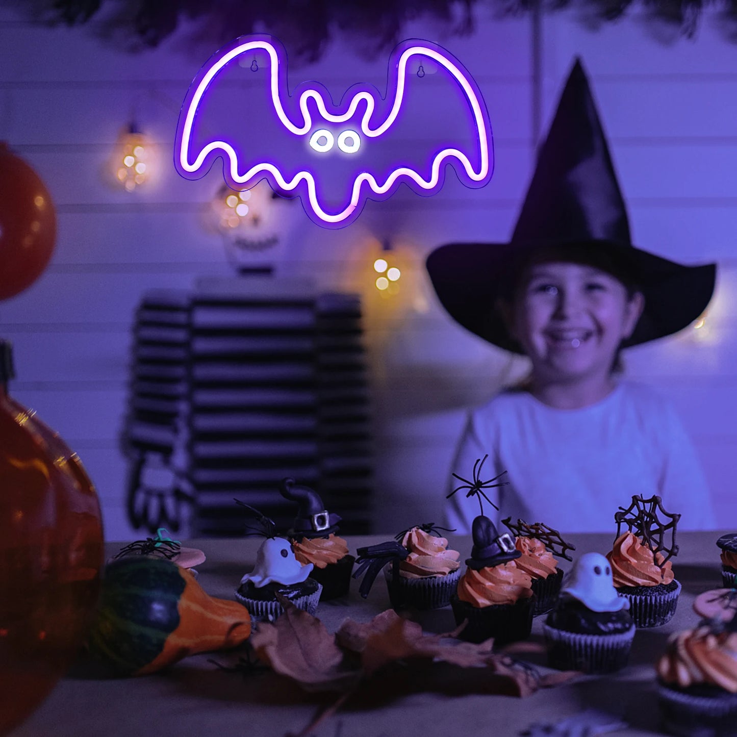 Fledermaus 5V USB LED Leuchtschild - Preisgünstig