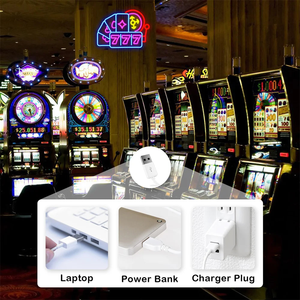 Luck 777 5V USB LED Leuchtschild - Preiswert