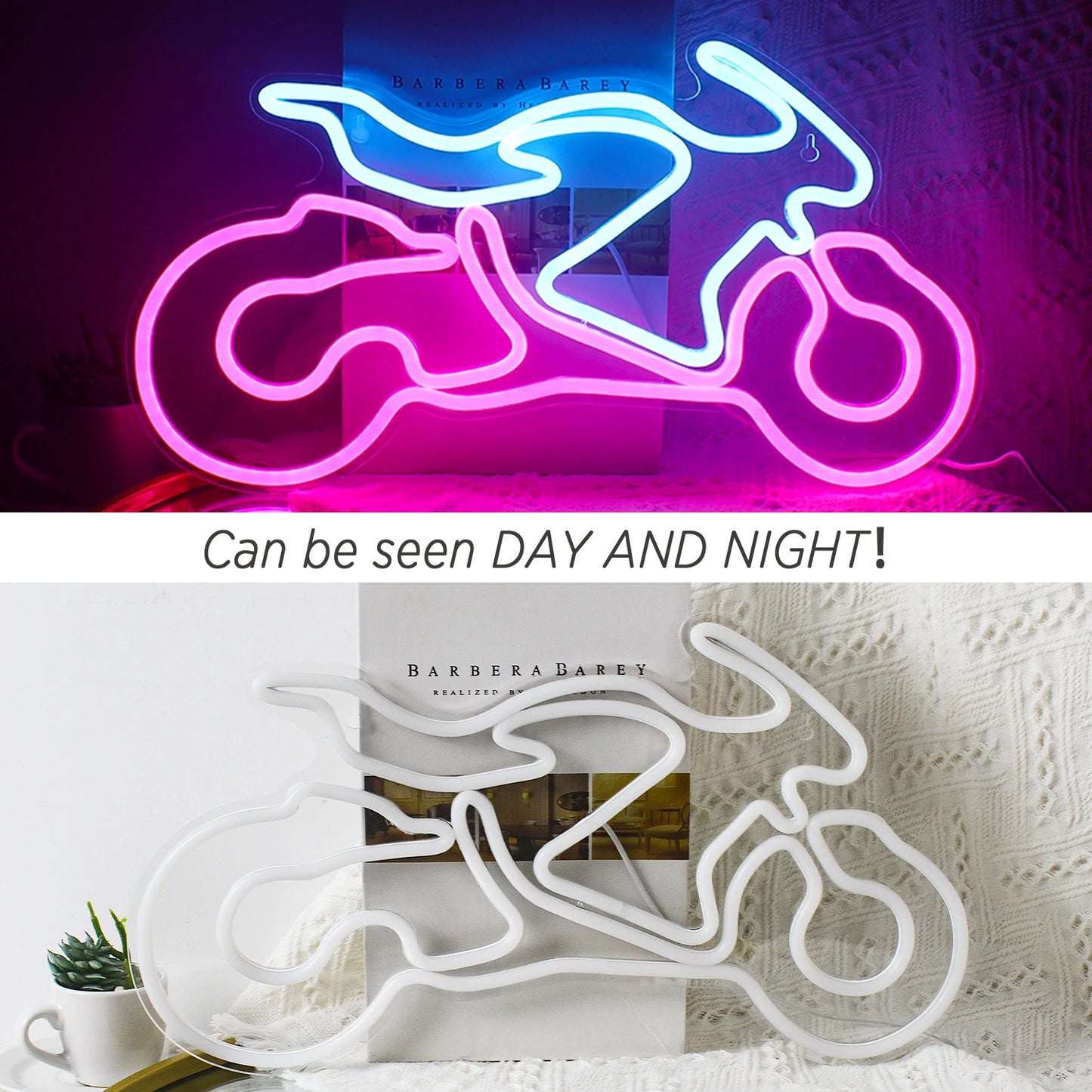 Motorrad 5V USB LED Neon Schild - Preisgünstig