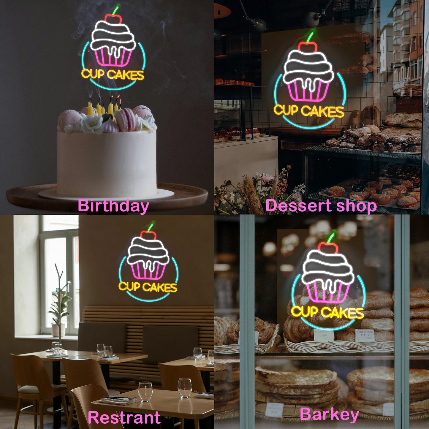 Cupcake 5V USB LED Neon Schild - Preisgünstig