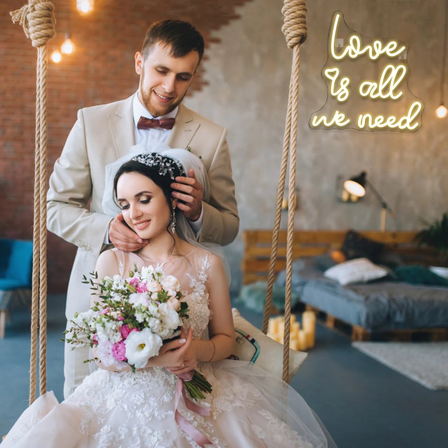 Love is all we need 5V USB LED Neon Schild - Preisgünstig