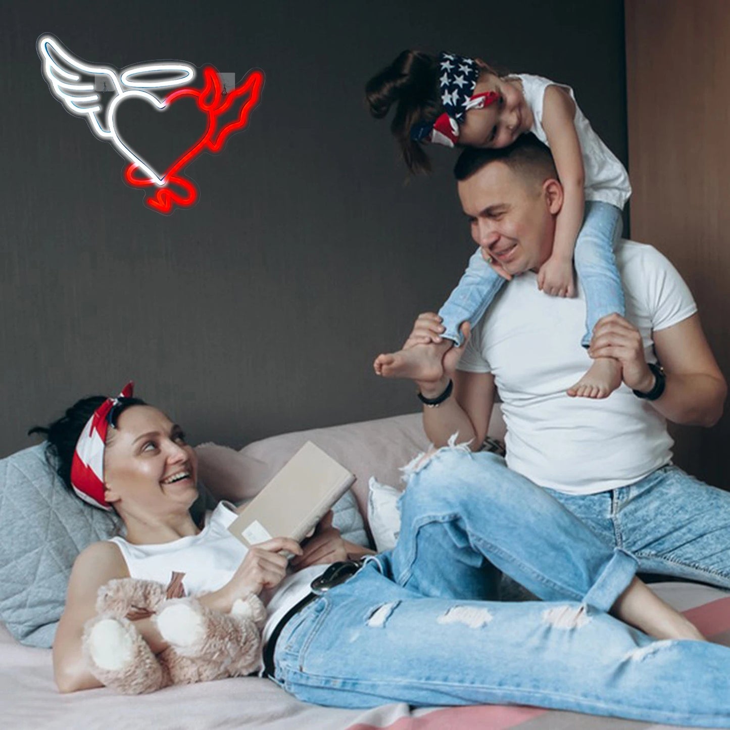 Herz 5V USB LED Neon Schild - Preiswert