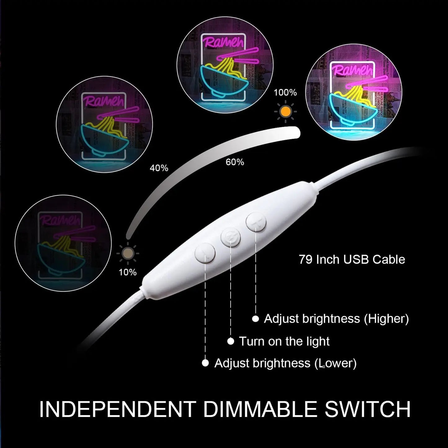 Ramen Time 5V USB LED Neon Schild - Preisgünstig