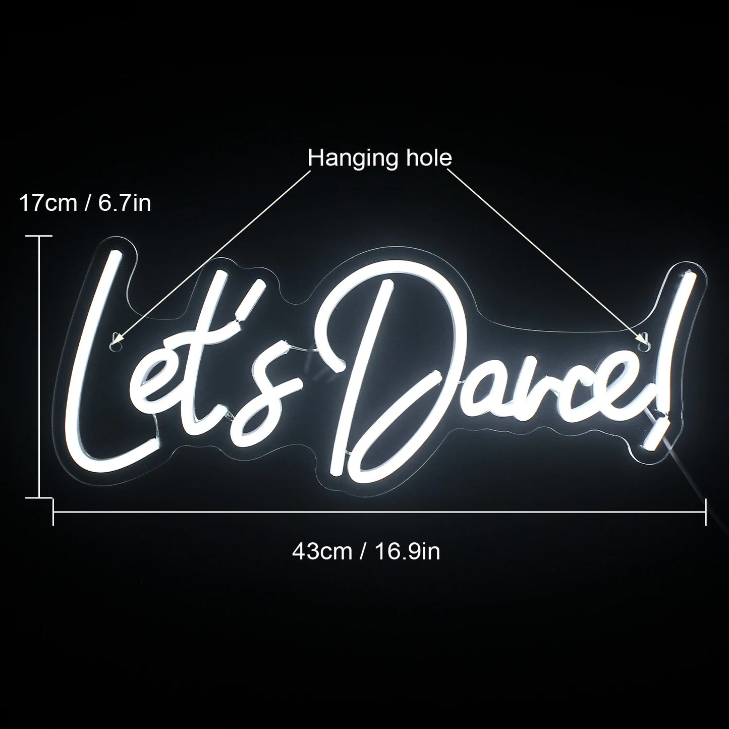 Let's Dance 5V USB LED Neonschild - Preisgünstig