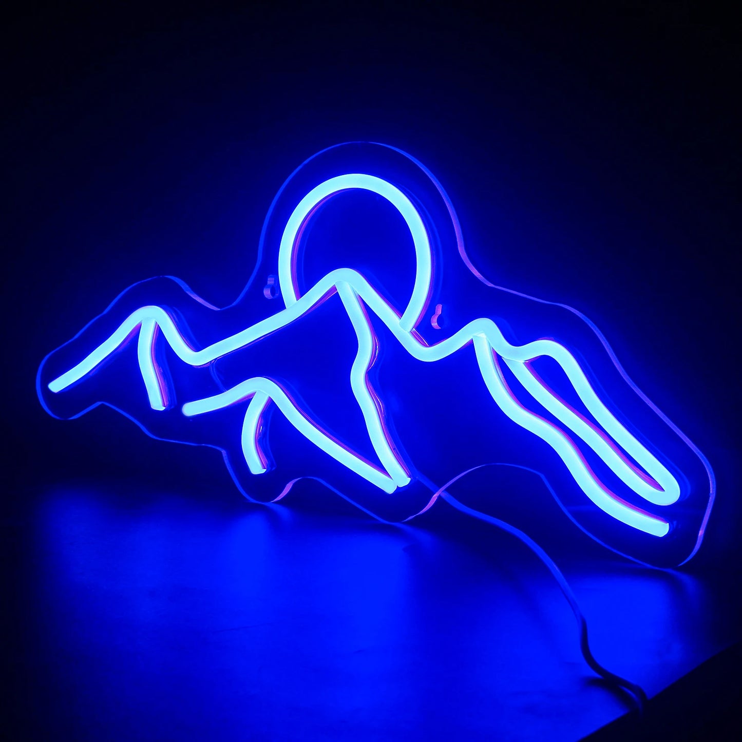 Bergsonnenuntergang 5V USB LED Leuchtschild - Preisgünstig
