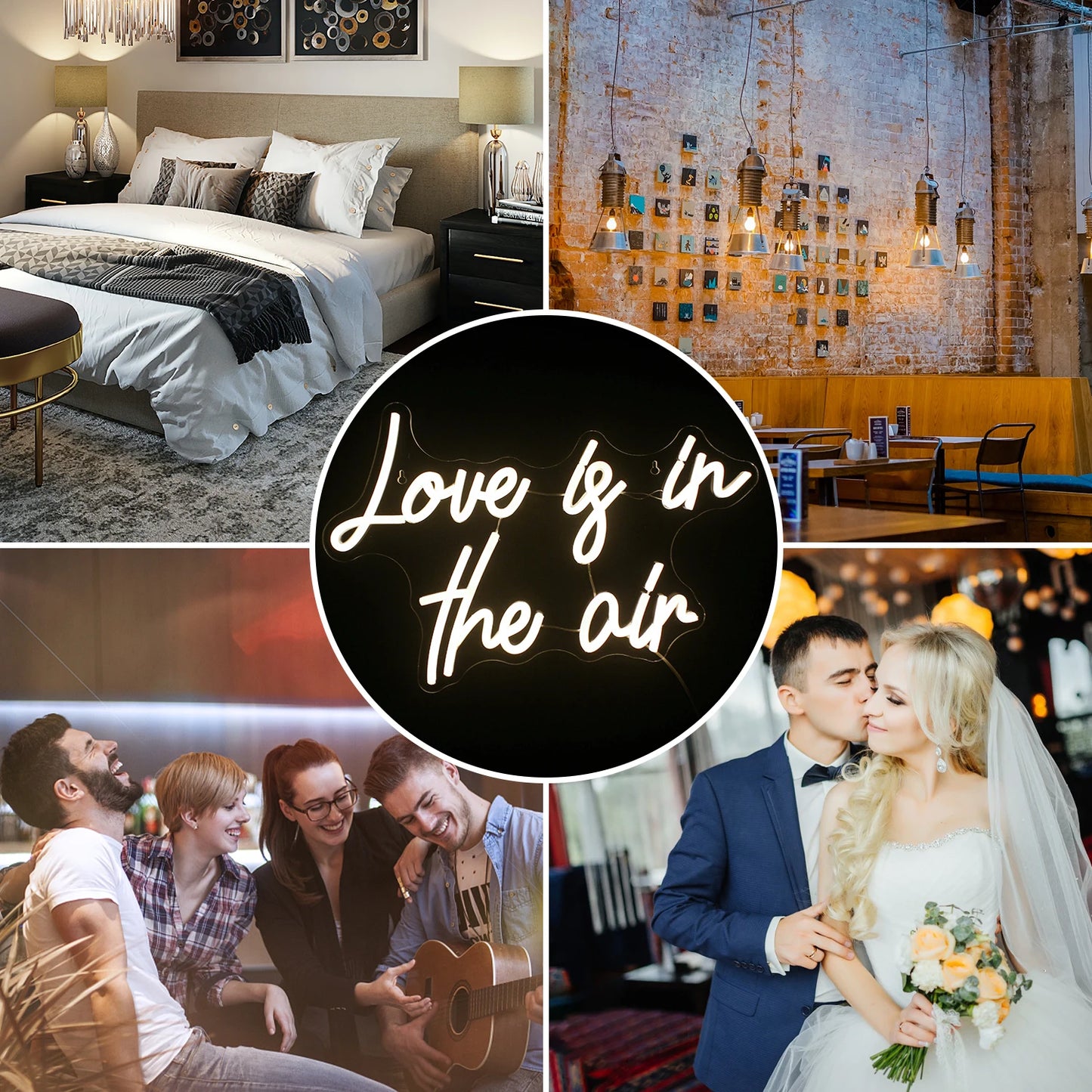 Love is in the Air 5V USB LED Leuchtschild - Preiswert
