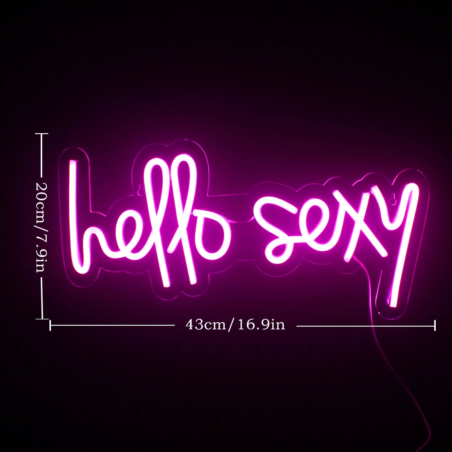 Hello Sexy 5V USB LED Neon Schild - Preisgünstig