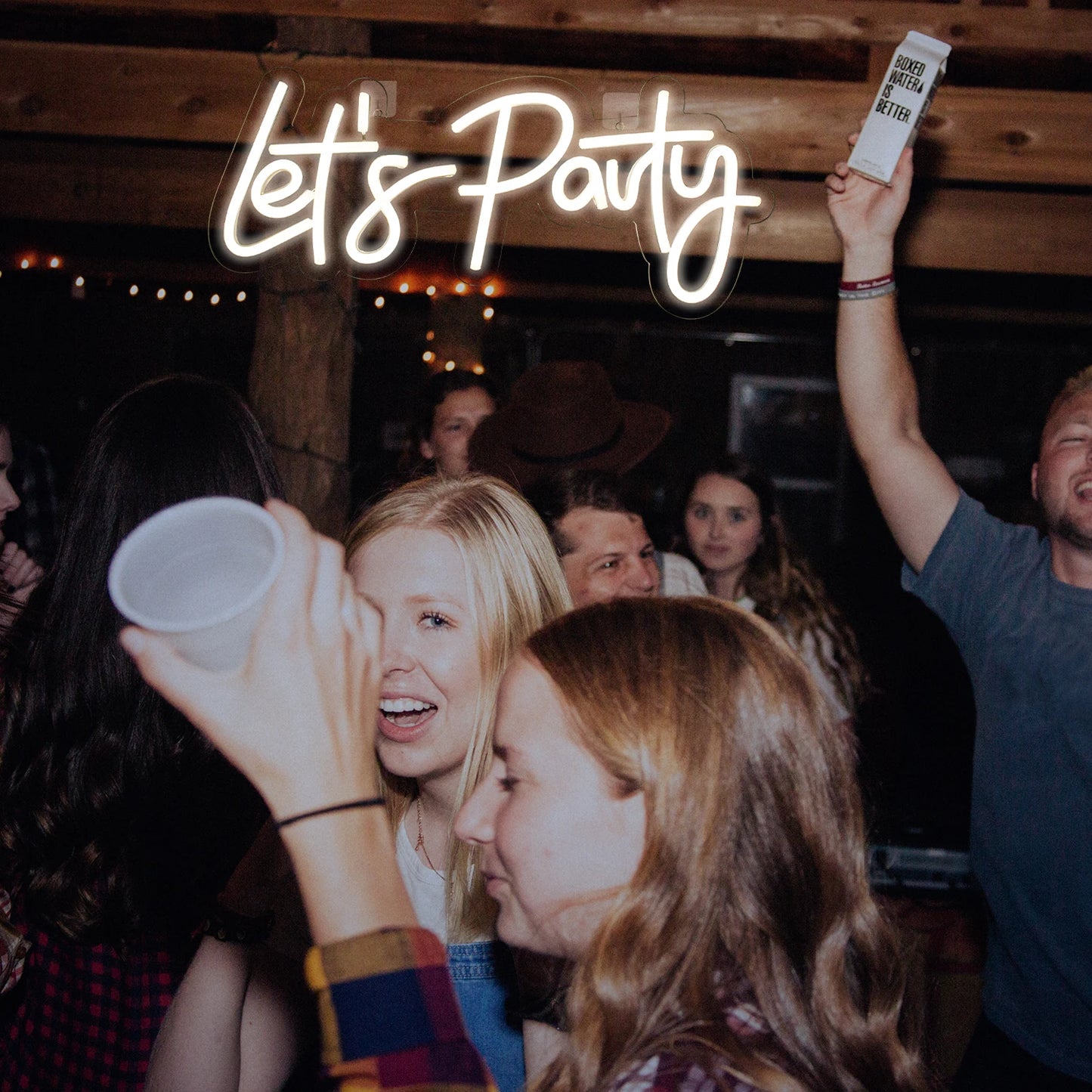 Let's Party 5V USB LED Leuchtschild - Preiswert