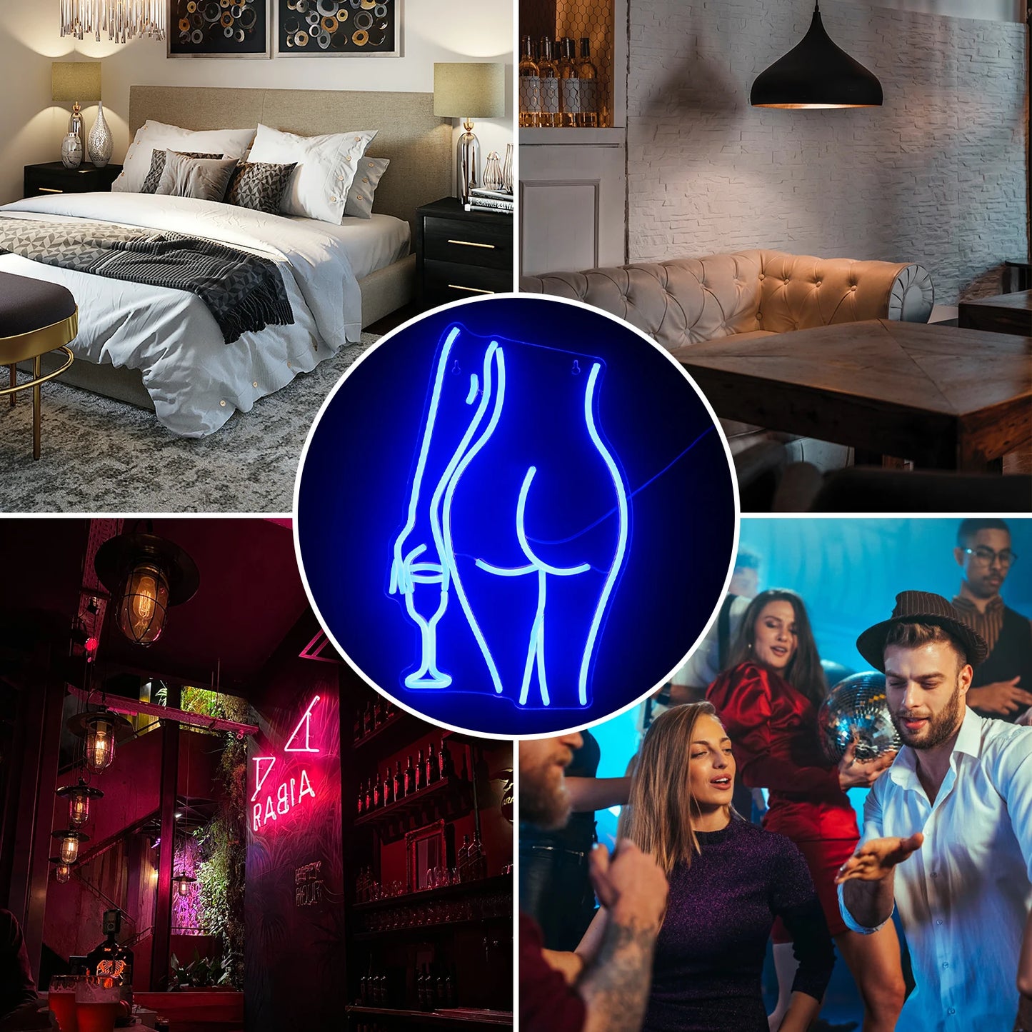 Sexy Lady 5V USB LED Leuchtschild - Budgetfreundlich