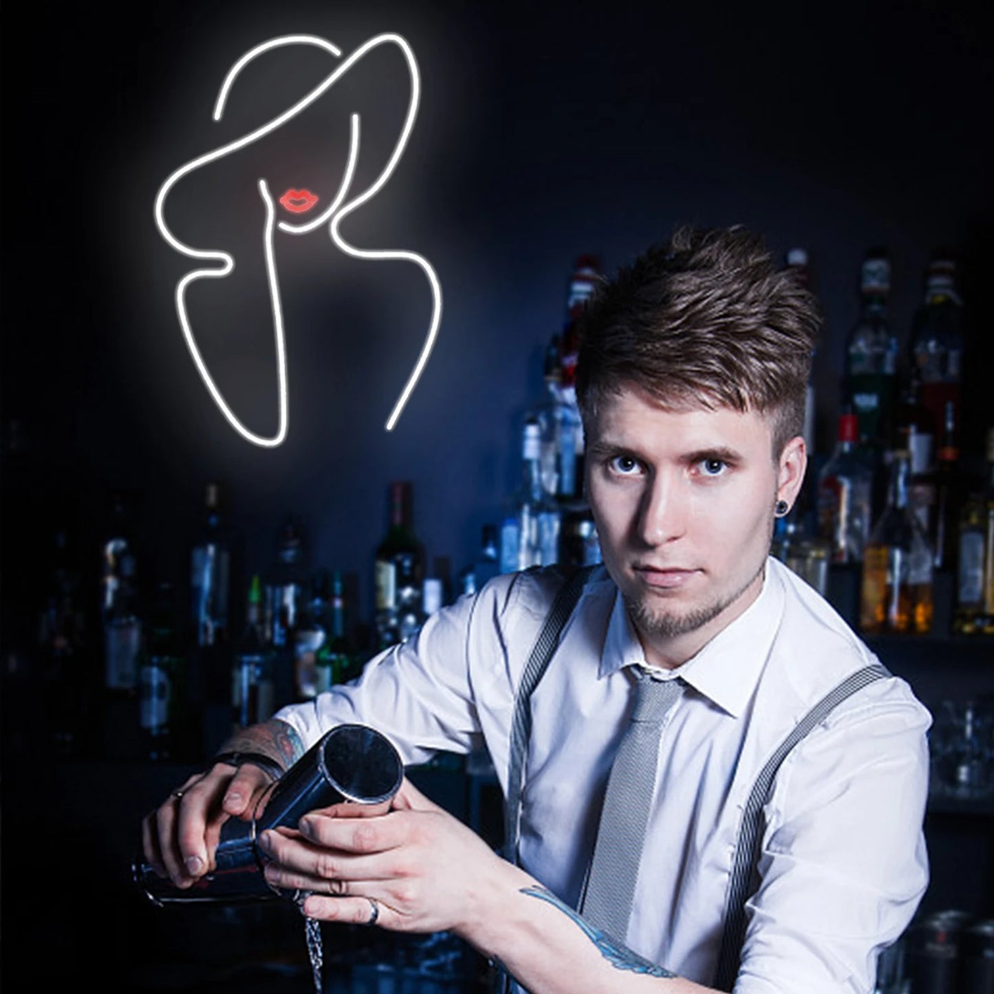 Lady 5V USB LED Neonschild - Preisgünstig