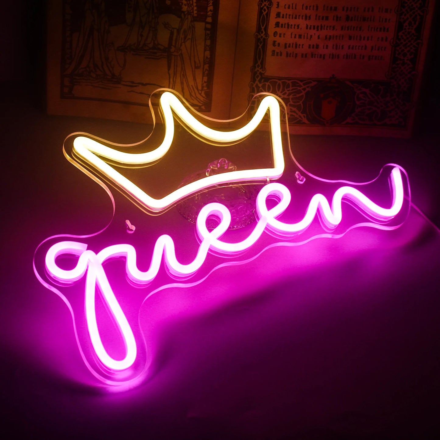 Queen 5V USB LED Leuchtschild - Preisgünstig