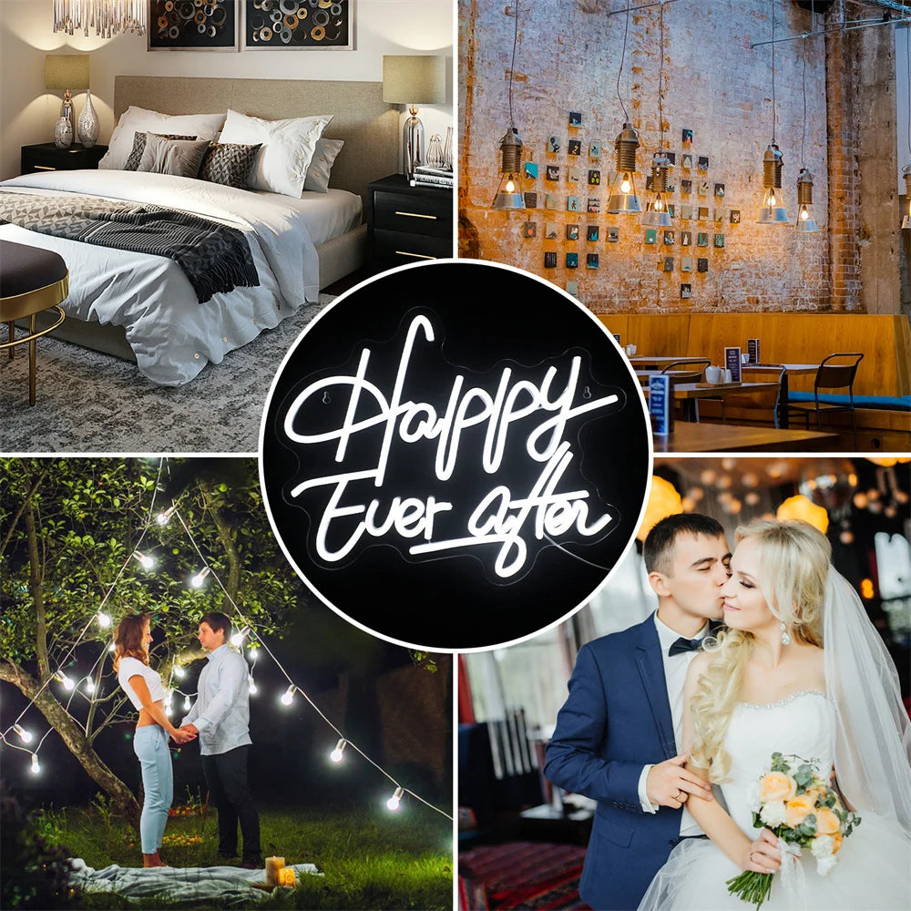 Happy Ever After 5V USB LED Leuchtschild - Preisgünstig