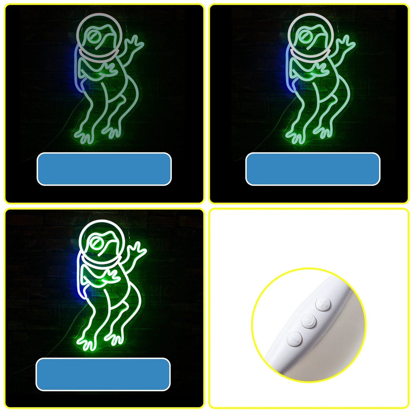 Grüner Frosch 5V USB Leuchtschild - Preisgünstig