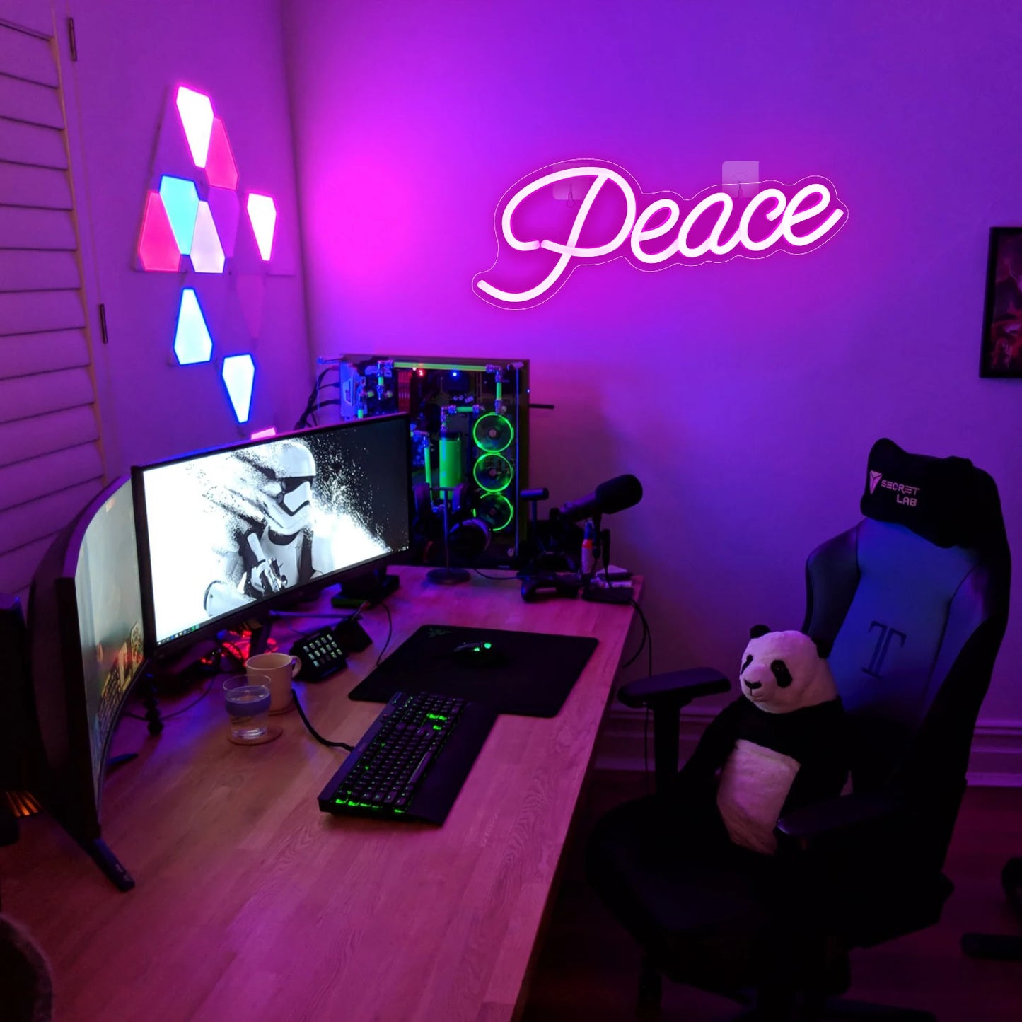 Peace 5V USB LED Neon Leuchtschild - Preisgünstig